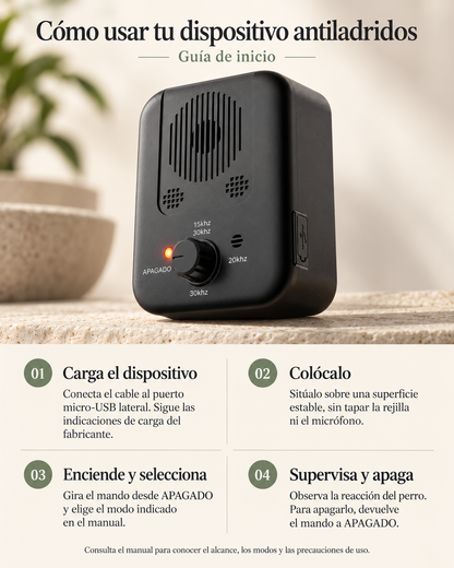 control de ladridos inteligente